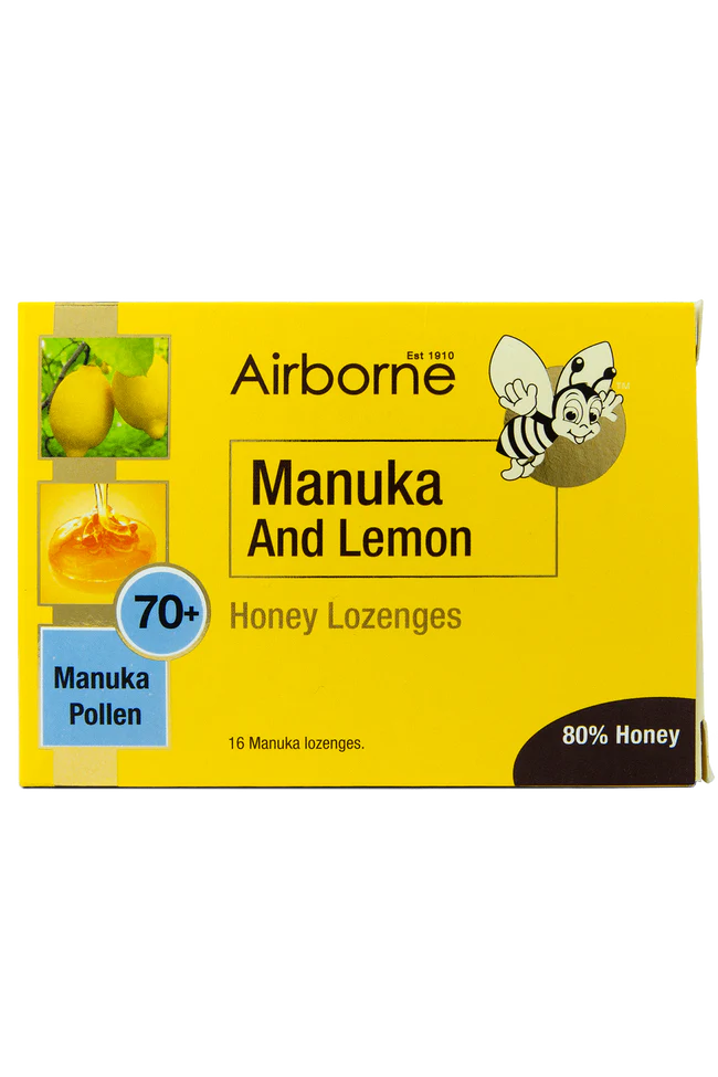 Honey drops, Manuka and Lemon, Airborne (NZ) Australian Honey Store