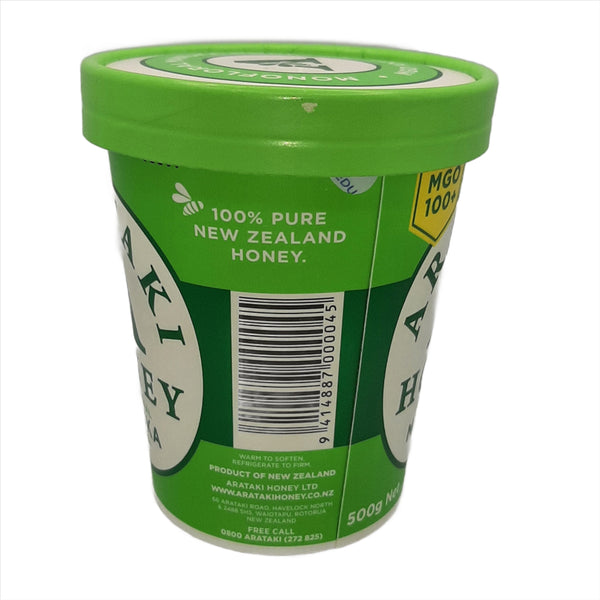 Arataki manuka honey, 500gms tub available at www.tastyhoney.com