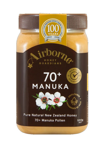 Airborne Manuka honey (New Zealand) 70+, 85+, 500gms