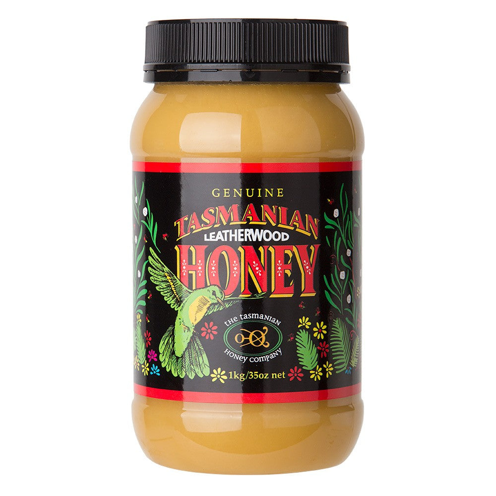 Leatherwood honey, Tasmanian Honey Company, 1kg jar Australian Honey Store