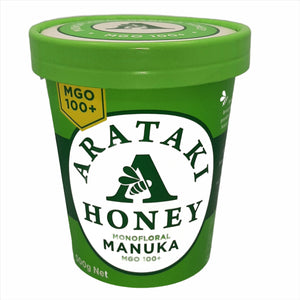 Arataki manuka honey tub, 500gms, MGO rating 100+