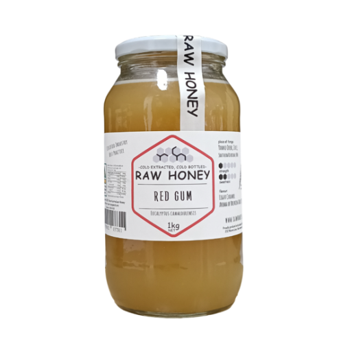 1kg jar of raw redgum honey