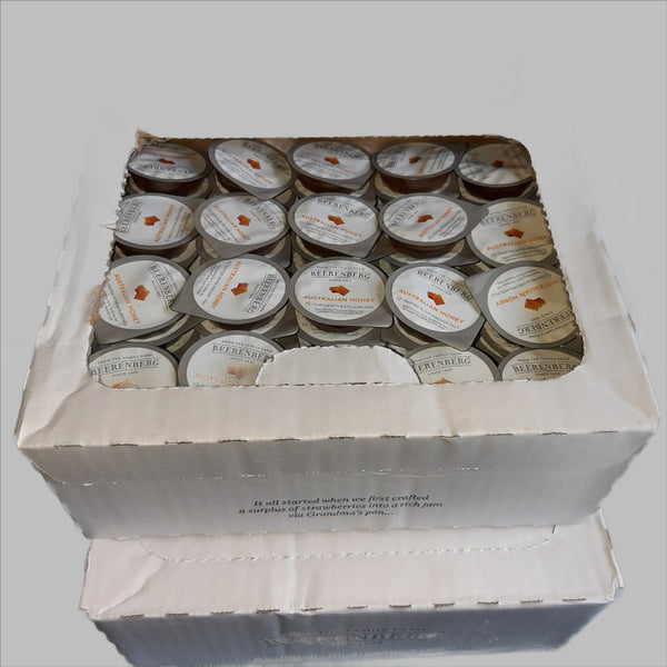 Box of Beerenberg Australian honey portions, 120*14gms