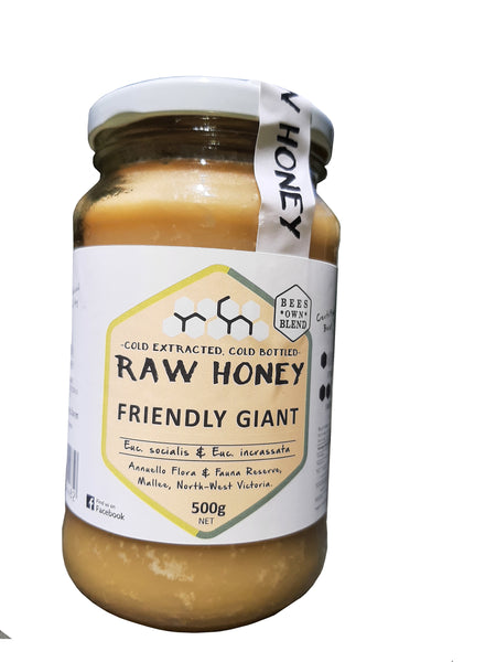 Raw 'Friendly Giant'  honey