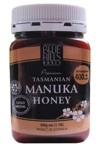 Blue Hills Manuka Honey 400+, 500gms jar