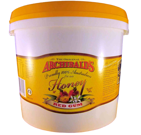 Redgum (eucalyptus) honey, Archibalds, 3kg tub