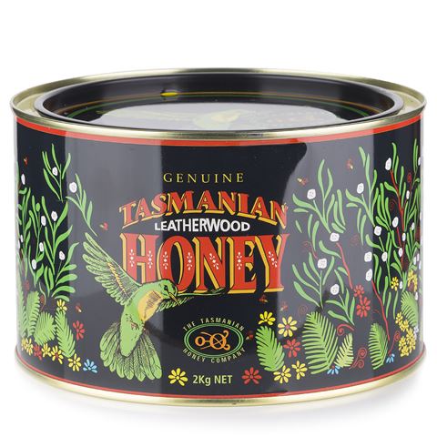 Tasmanian leatherwood honey, 2kg tin, Tasmanian Honey Company
